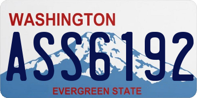 WA license plate ASS6192