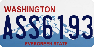 WA license plate ASS6193