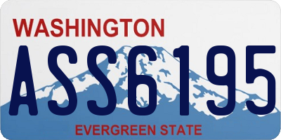 WA license plate ASS6195