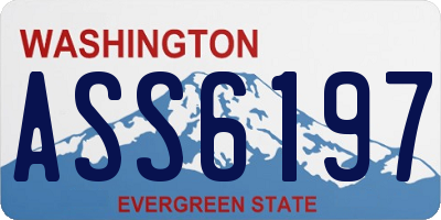 WA license plate ASS6197