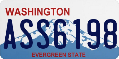 WA license plate ASS6198