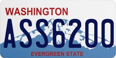 WA license plate ASS6200