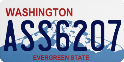 WA license plate ASS6207