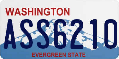 WA license plate ASS6210