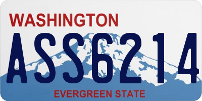 WA license plate ASS6214