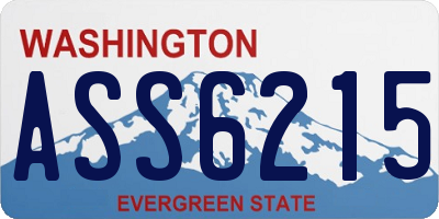 WA license plate ASS6215