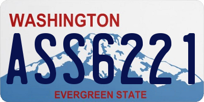 WA license plate ASS6221