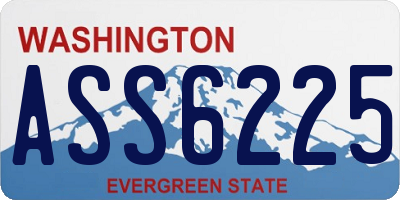 WA license plate ASS6225