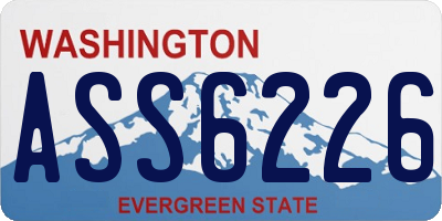 WA license plate ASS6226