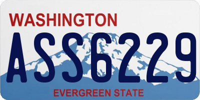 WA license plate ASS6229
