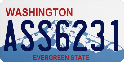 WA license plate ASS6231