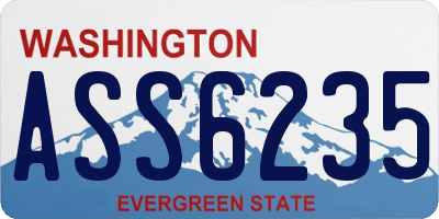 WA license plate ASS6235