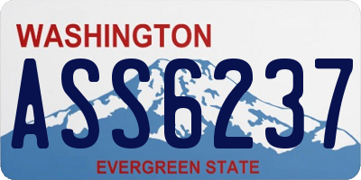 WA license plate ASS6237