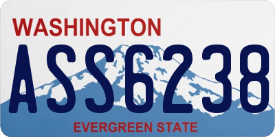 WA license plate ASS6238