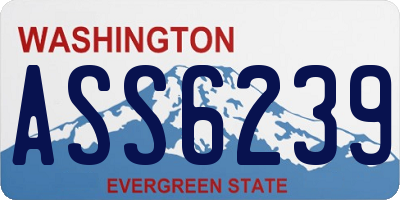 WA license plate ASS6239