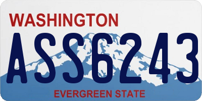 WA license plate ASS6243