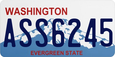WA license plate ASS6245
