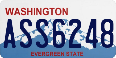 WA license plate ASS6248