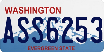 WA license plate ASS6253