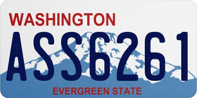 WA license plate ASS6261