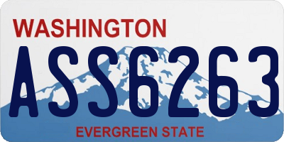 WA license plate ASS6263