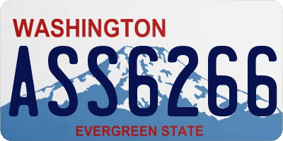 WA license plate ASS6266