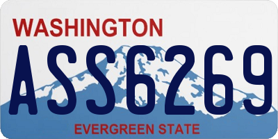 WA license plate ASS6269