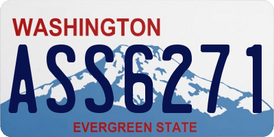 WA license plate ASS6271
