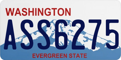 WA license plate ASS6275