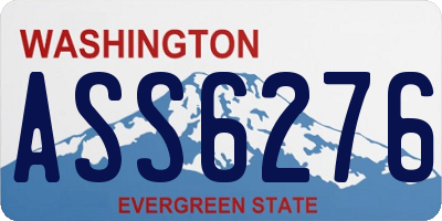 WA license plate ASS6276