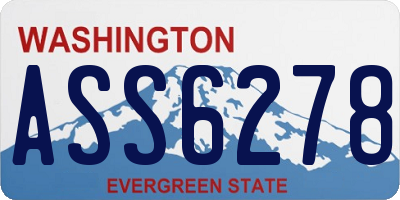 WA license plate ASS6278