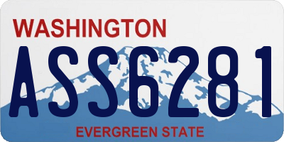 WA license plate ASS6281