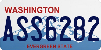 WA license plate ASS6282