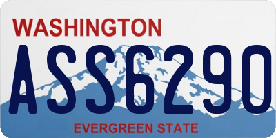 WA license plate ASS6290