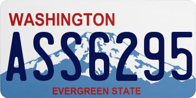 WA license plate ASS6295