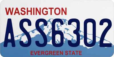 WA license plate ASS6302