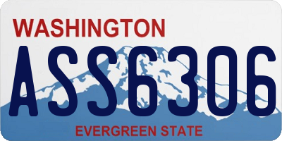WA license plate ASS6306