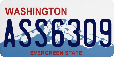 WA license plate ASS6309