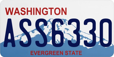WA license plate ASS6330