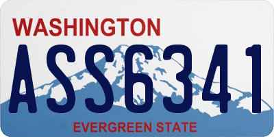 WA license plate ASS6341