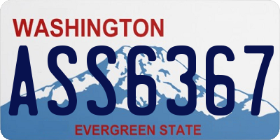 WA license plate ASS6367