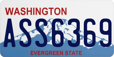 WA license plate ASS6369