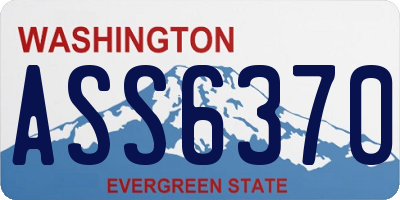 WA license plate ASS6370