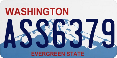 WA license plate ASS6379
