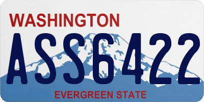 WA license plate ASS6422