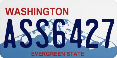 WA license plate ASS6427