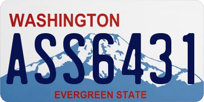 WA license plate ASS6431