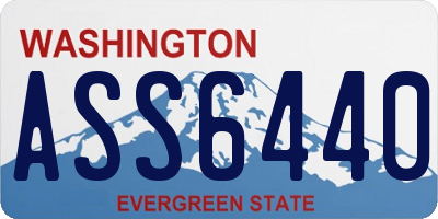 WA license plate ASS6440