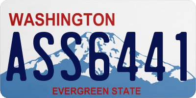 WA license plate ASS6441