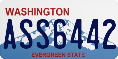 WA license plate ASS6442